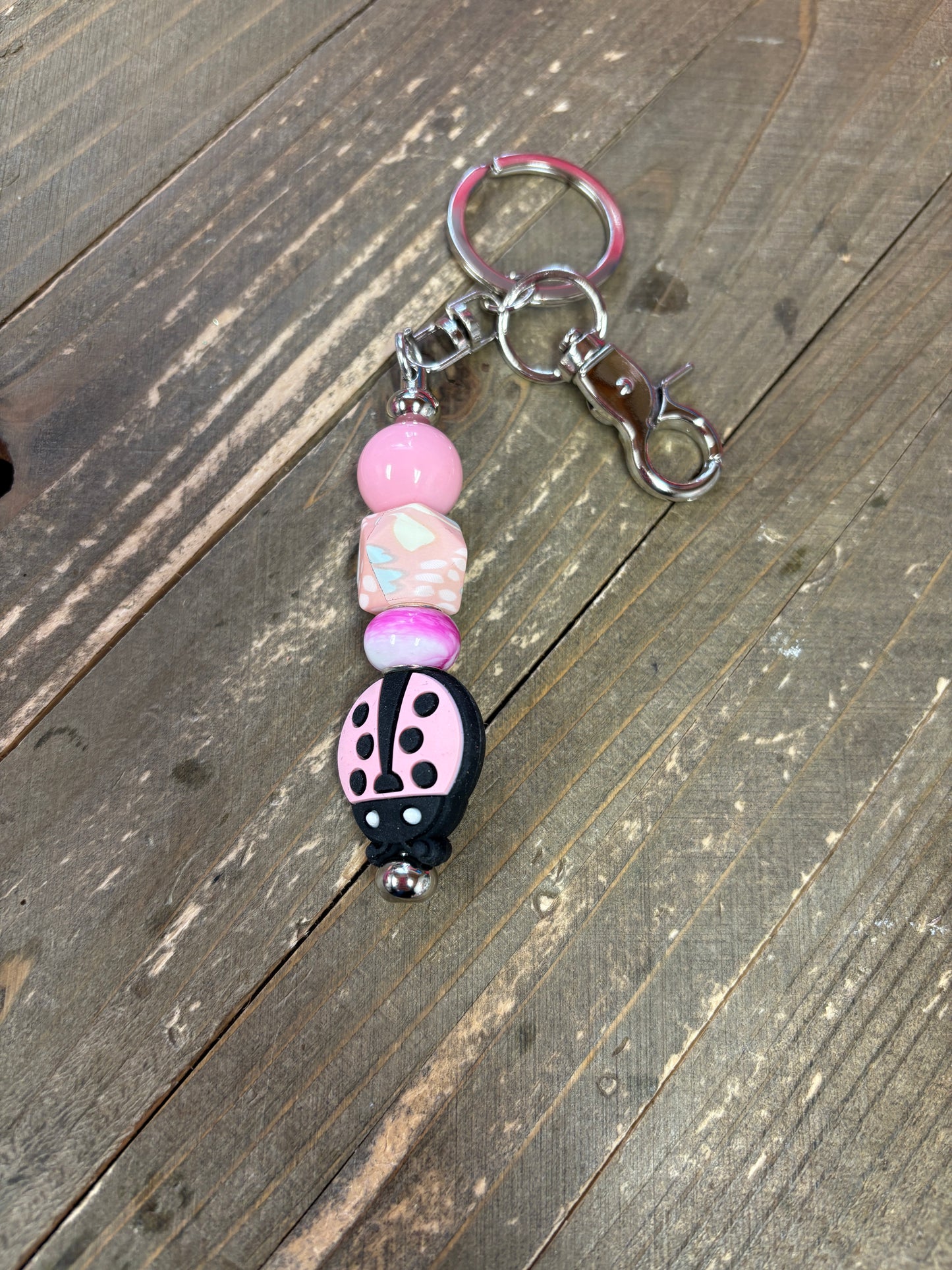 Beadable Key Chains; assorted designs (6 to choose from)
