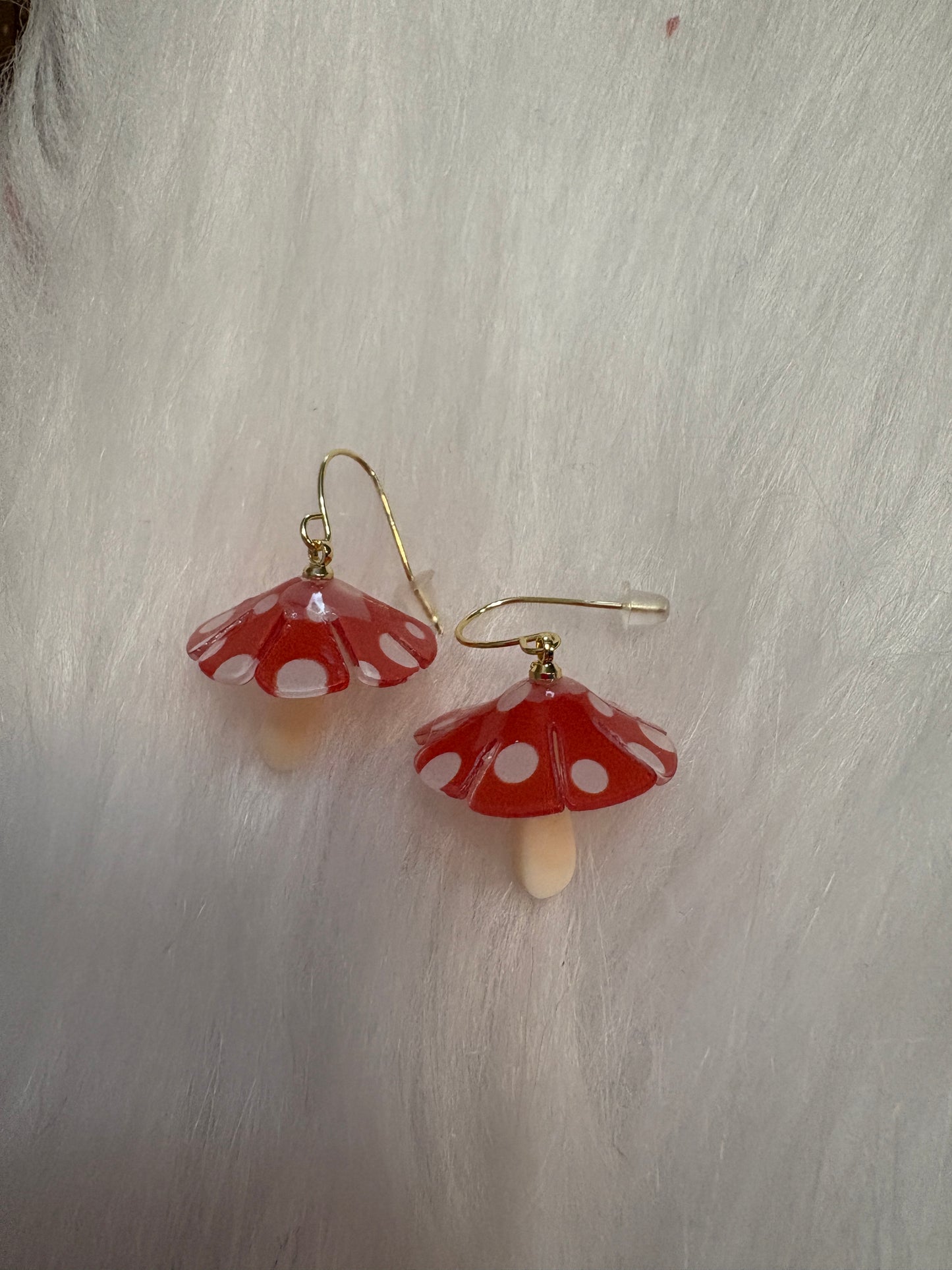 Mushroom Wire Earrings