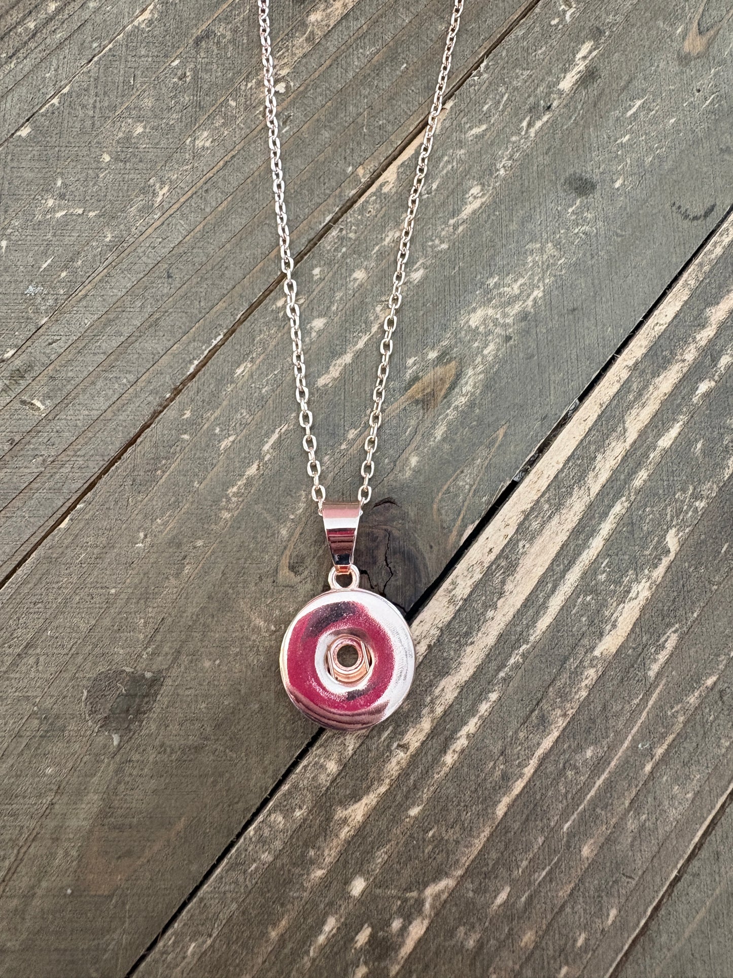 Starter Set-Rose Gold Snap Jewelry (4 Snaps & snap pendant with chain)