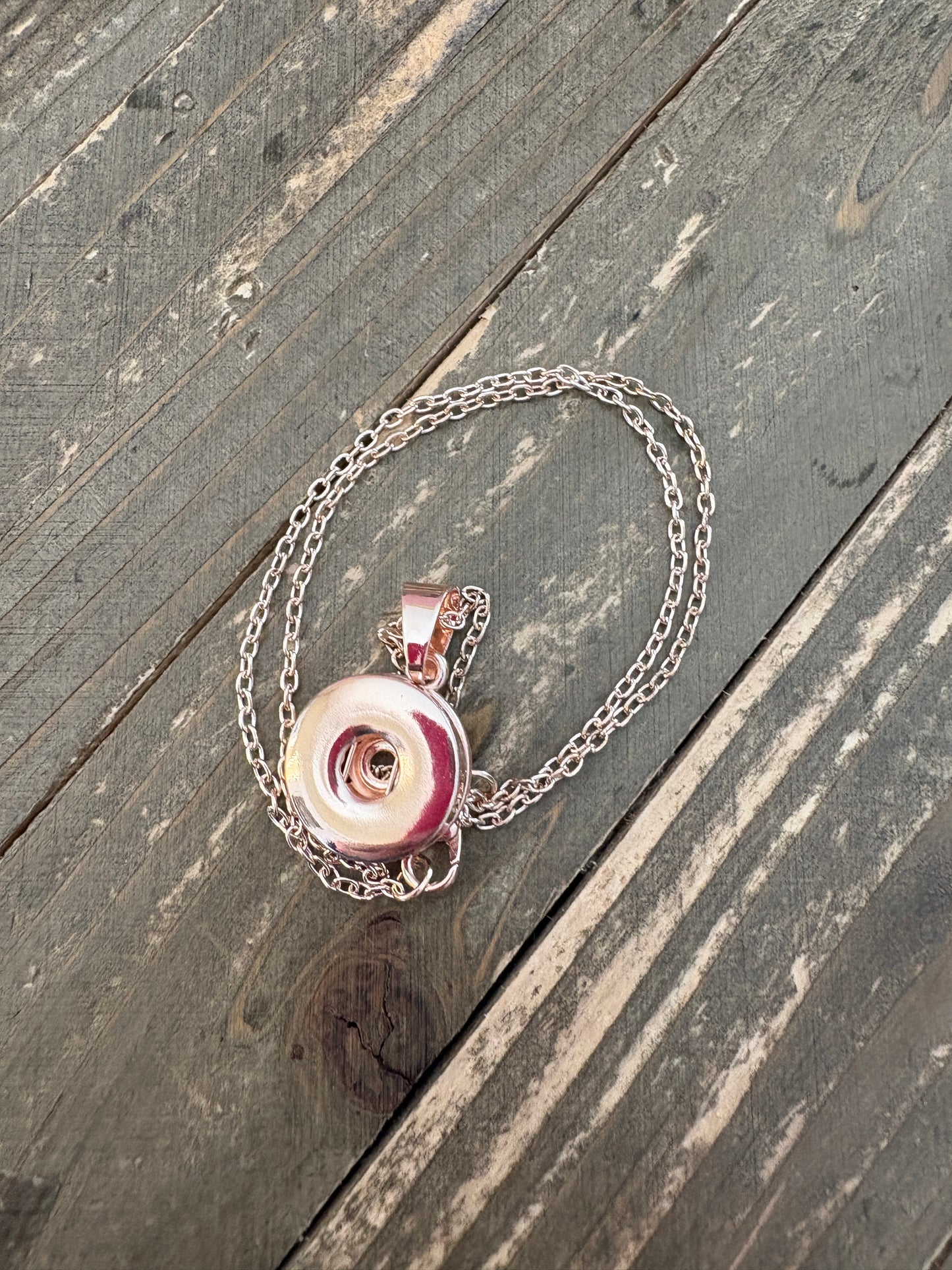 Starter Set-Rose Gold Snap Jewelry (4 Snaps & snap pendant with chain)