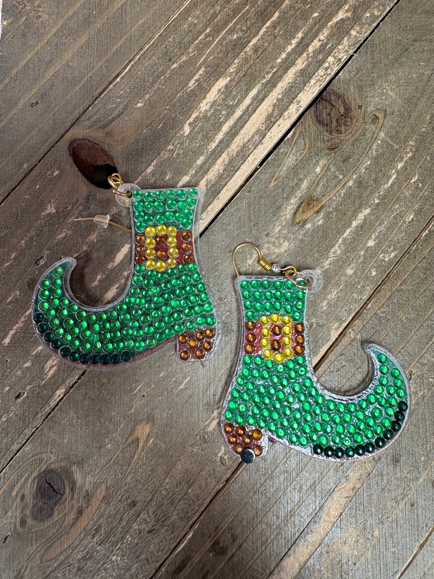 St. Patrick's Day Diamond Painting Wire Earrings (5 to choose)