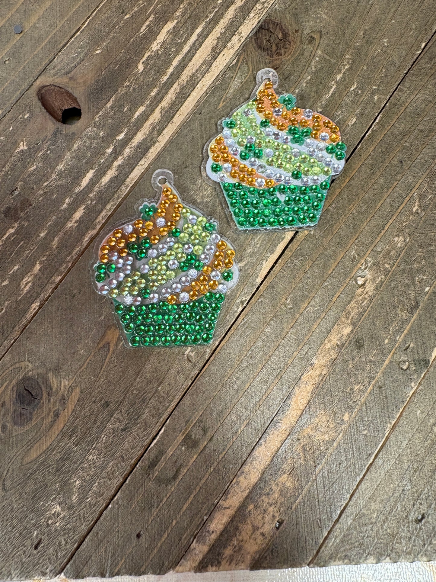 St. Patrick's Day Diamond Painting Wire Earrings (5 to choose)
