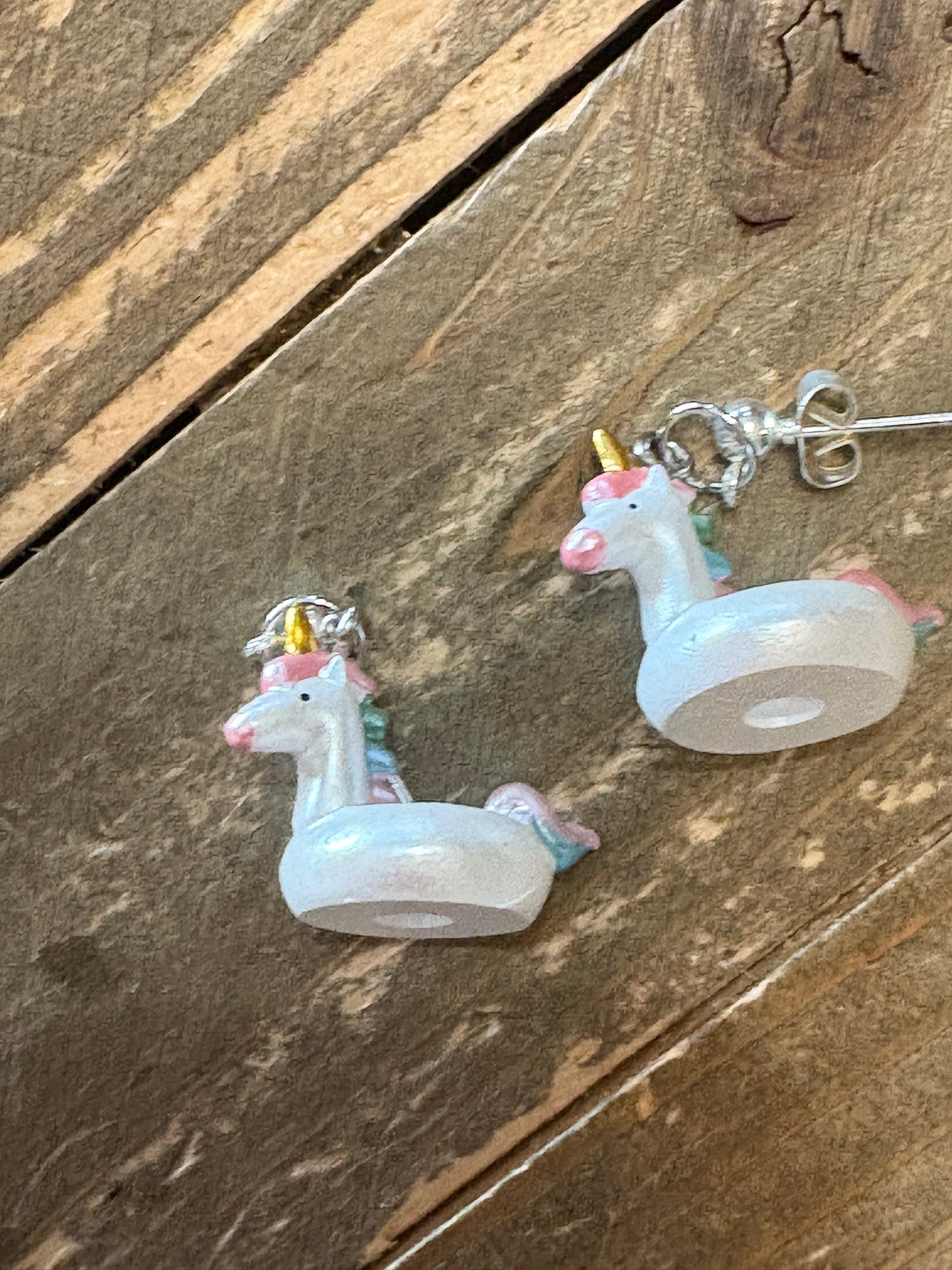 Unicorn Float Ball Post Earrings