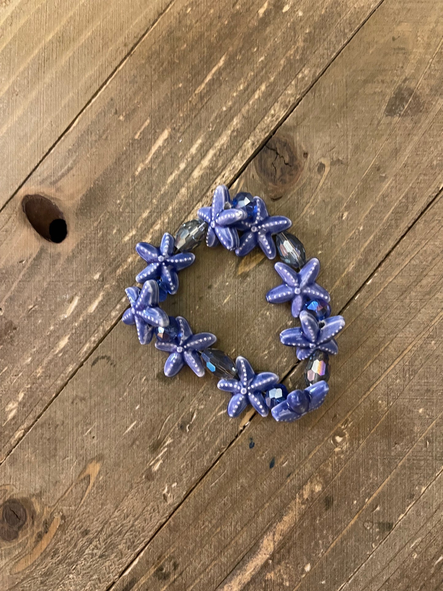 BLUE STARFISH Beaded Elastic/Stretch BraceletPink tiful of LOVE