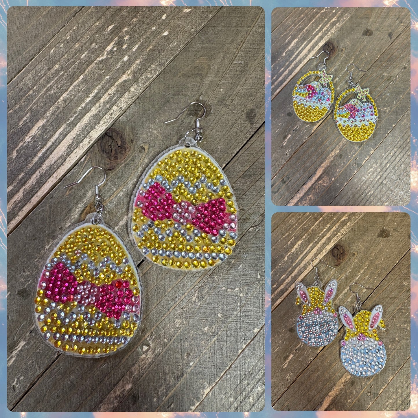 Easter Collection Diamond Painting Wire Earrings