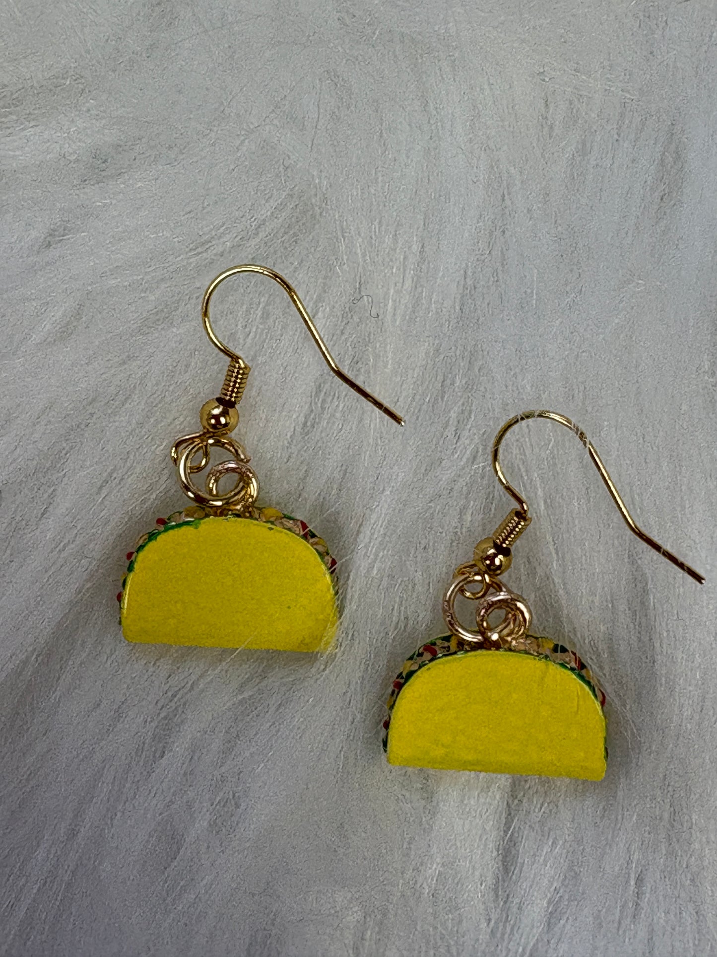 Taco Charm Wire Post Earrings