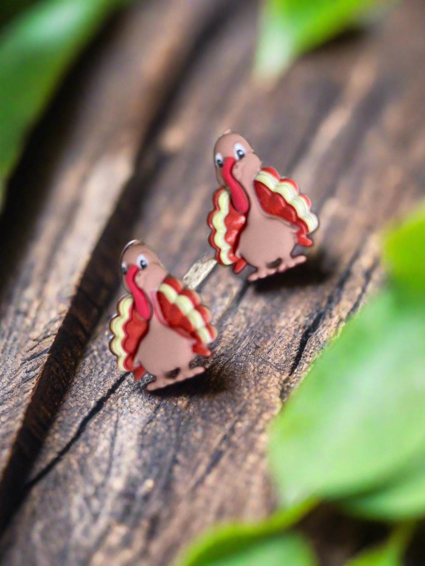 GOBBLE Gobble Tom Turkey Stud EarringsPink tiful of LOVE