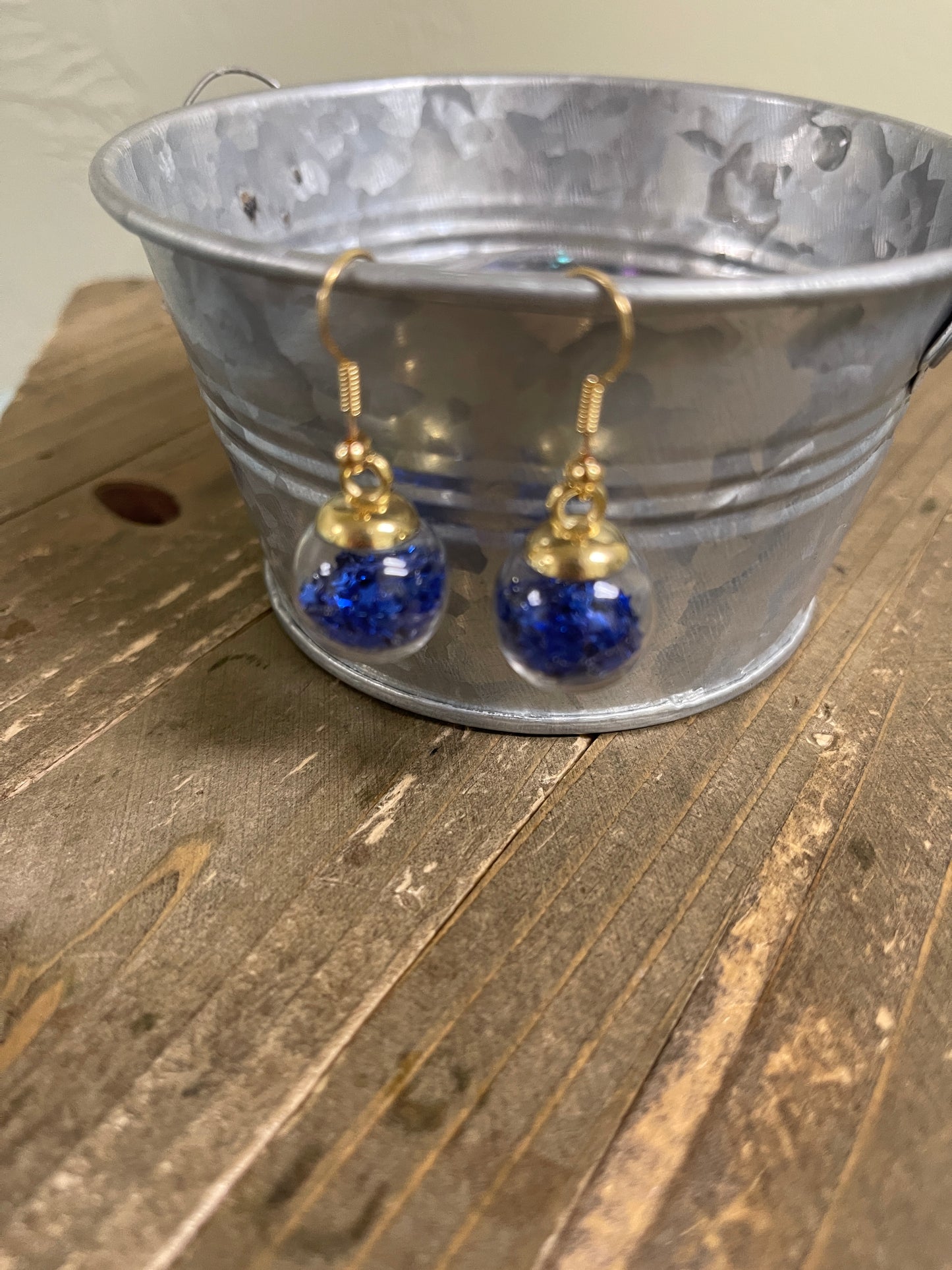 Bubble Ball charm Wire Earring- Red, White & Blue set of 3 prsPink tiful of LOVE
