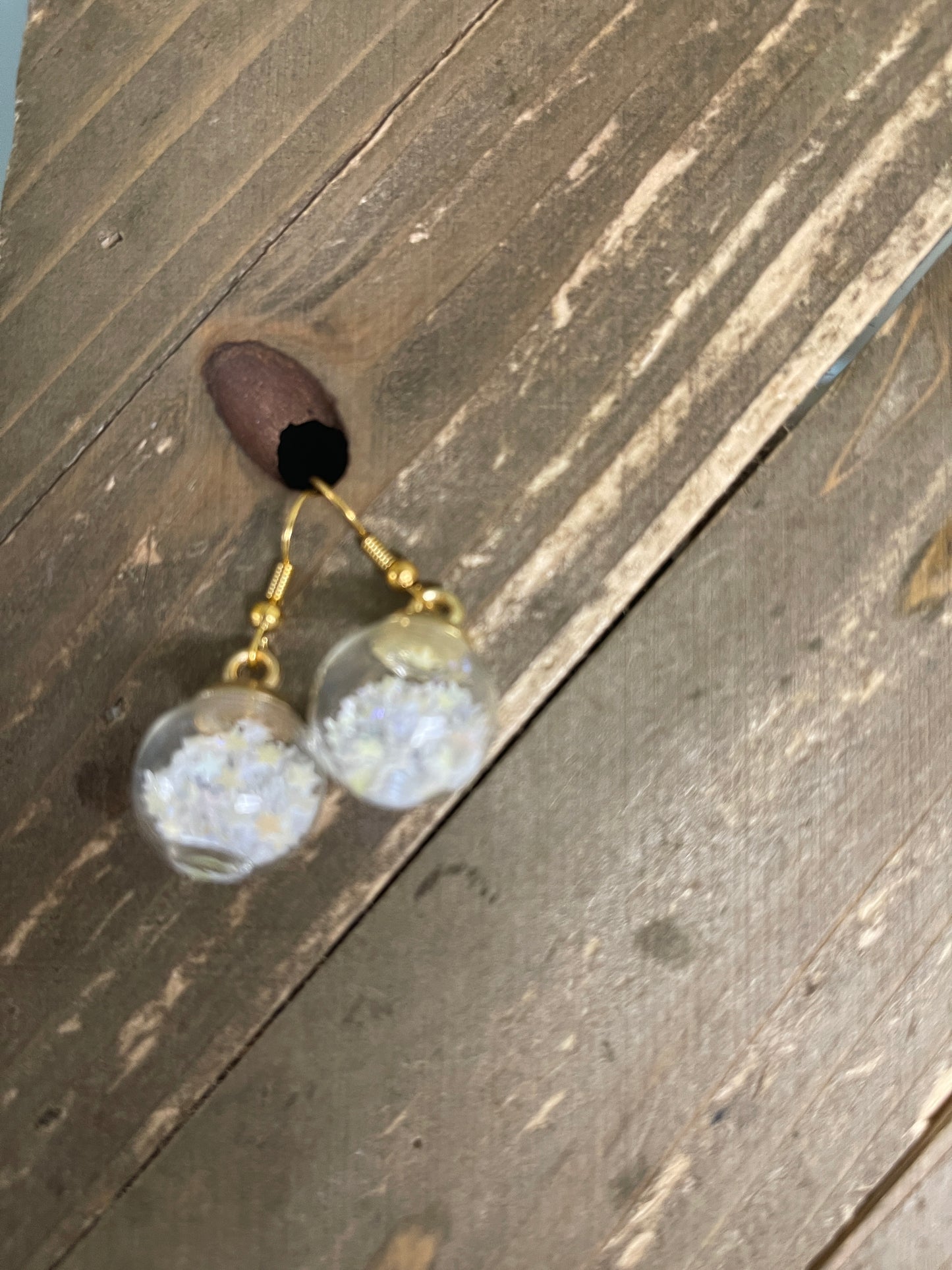 Bubble Ball charm Wire Earring- Red, White & Blue set of 3 prsPink tiful of LOVE