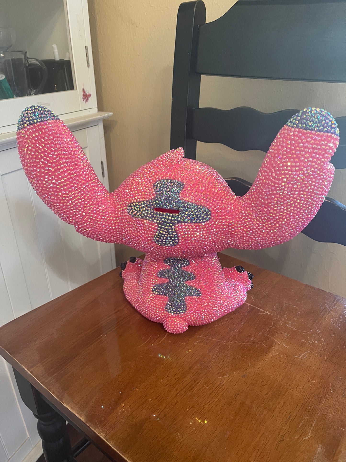 ✨ Diamond Art 3D Bank – Sparkling Pink Stitch-Inspired Money Holder