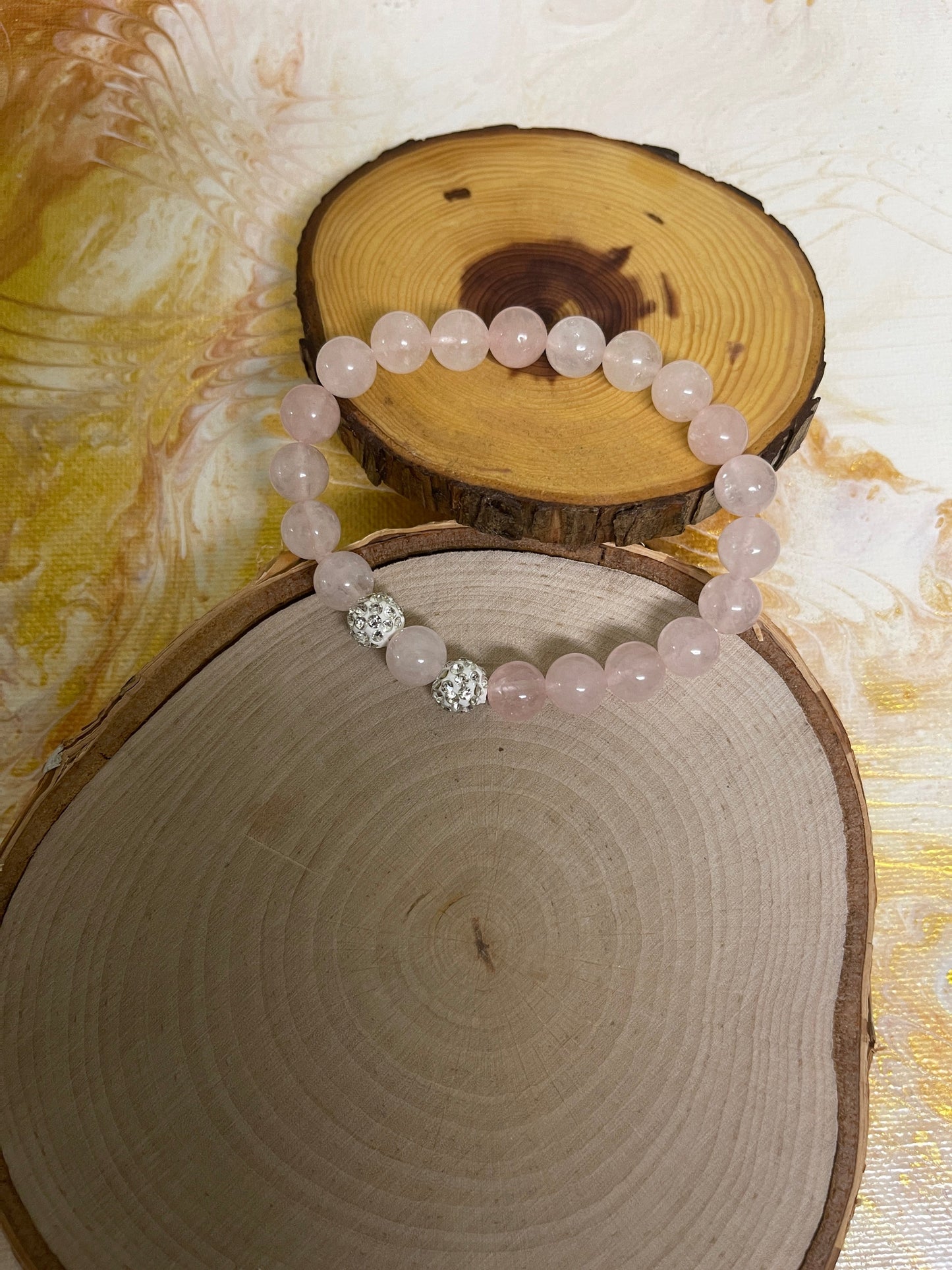 Light Pink Bedazzle Beaded Stretchy BraceletPink tiful of LOVE