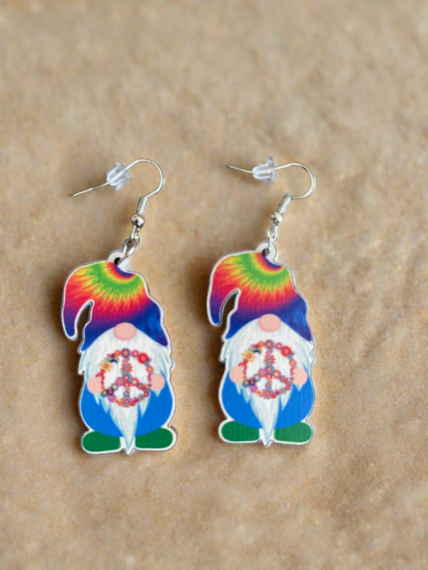 Hippie Gnome Wire earringsPink tiful of LOVE