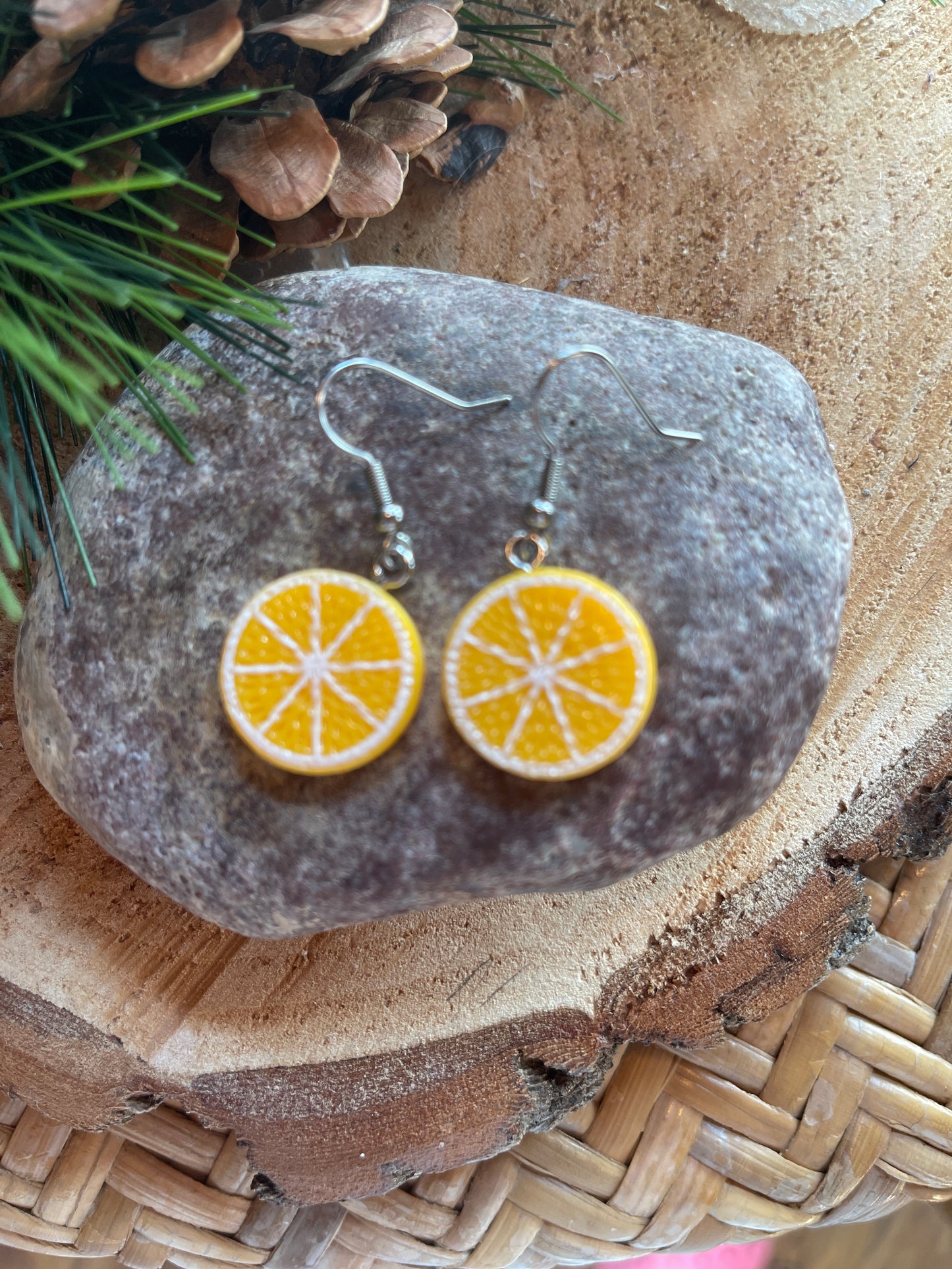 Playful citrus-y twist Lemon Wire EarringsPink tiful of LOVE