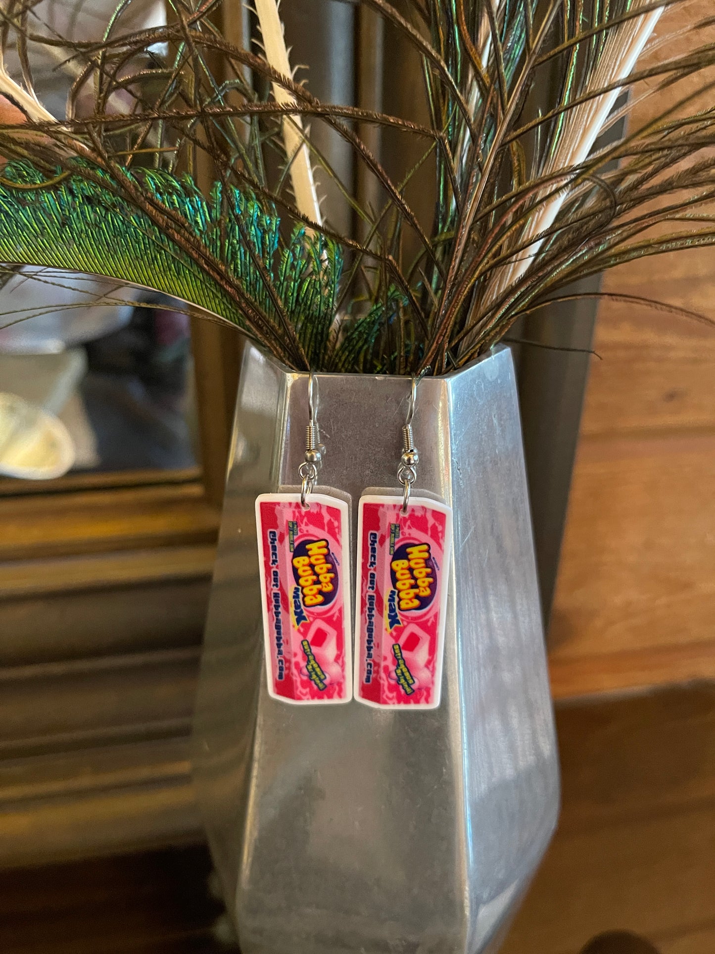 Hubba Bubba Gum Wire EarringsPink tiful of LOVE