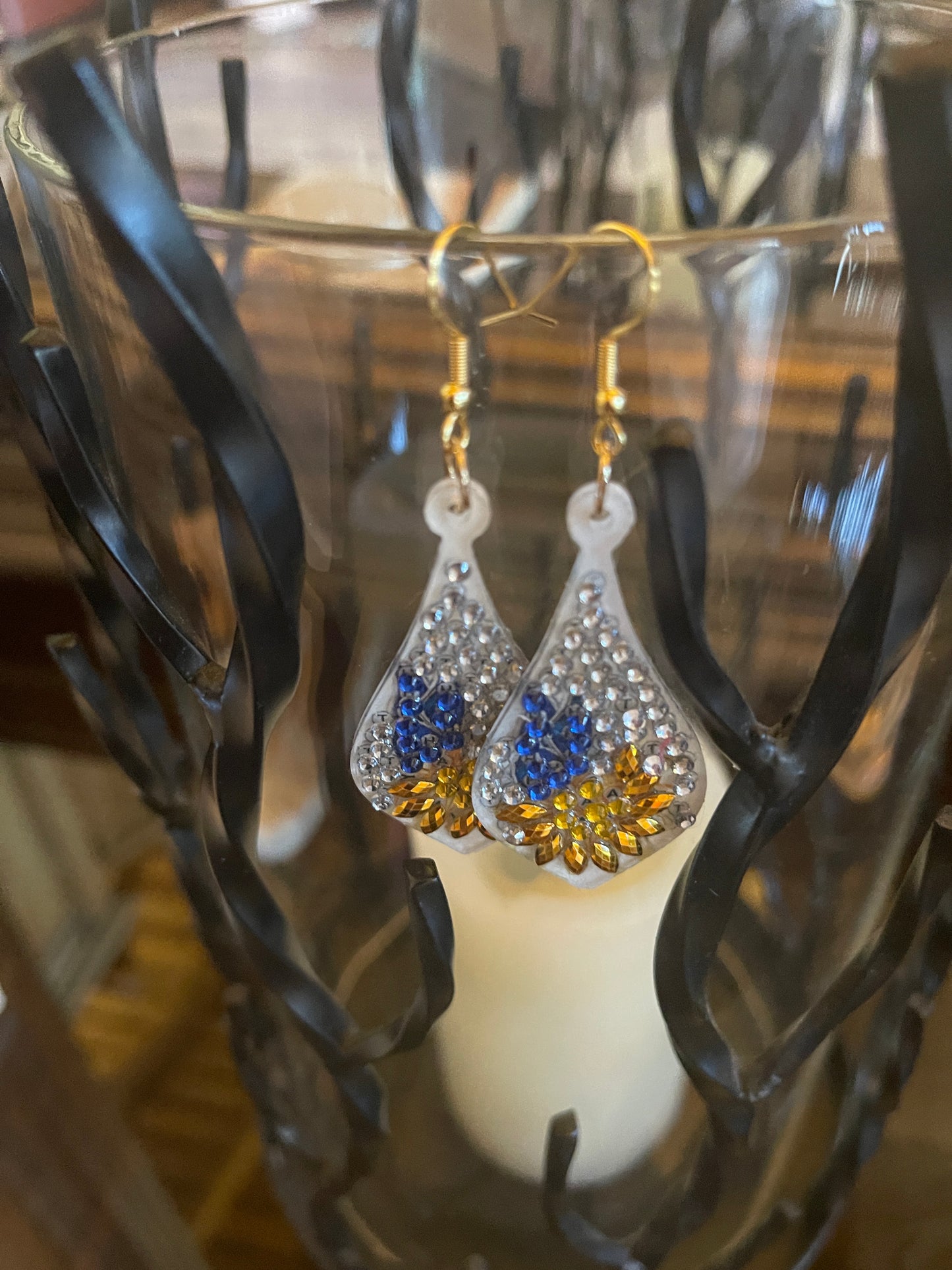 Floral; Flower ExquisiteDiamond Painting; wire EarringsPink tiful of LOVE