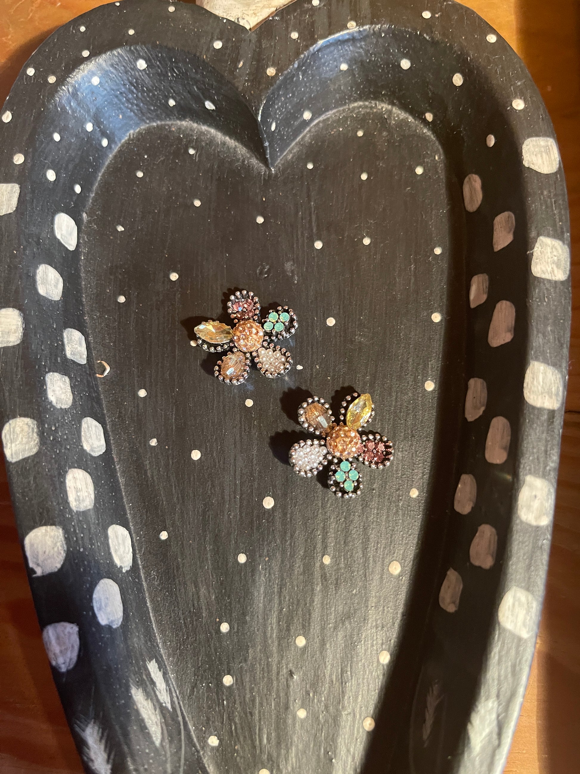 Flower Rhinestone Stud EarringsPink tiful of LOVE