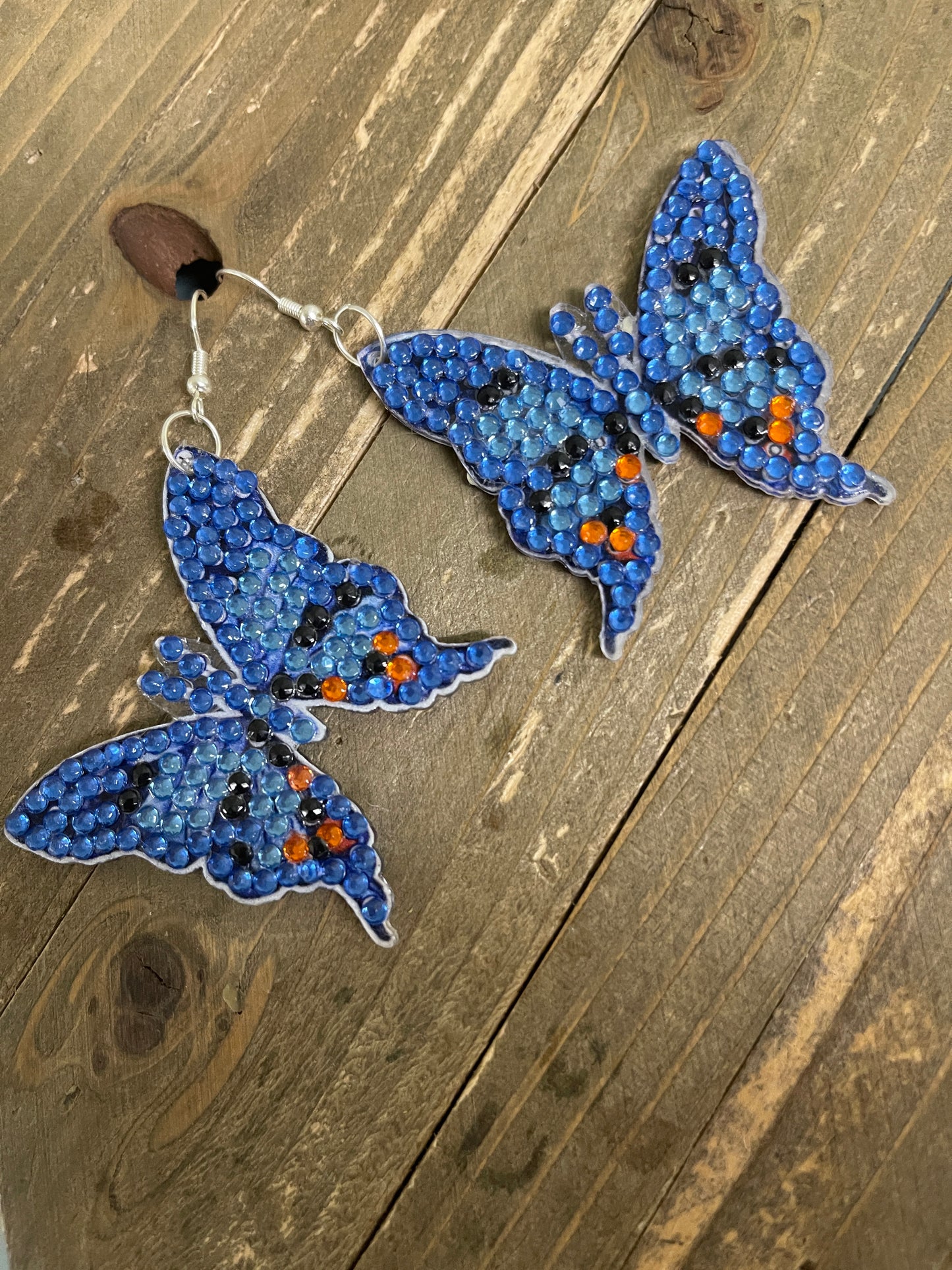Diamond Painting Butterfly Wire Earrings-11Pink tiful of LOVE