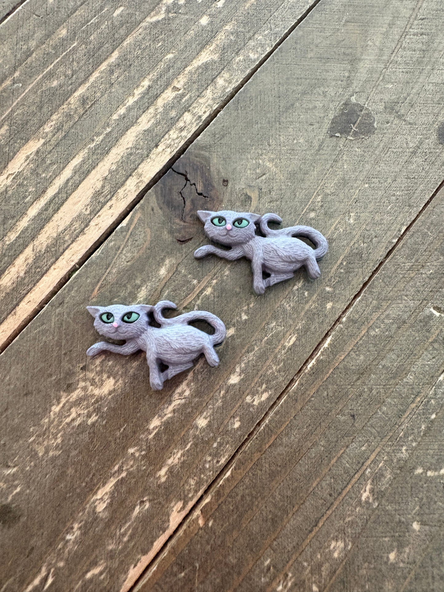 🐾 Nine Lives Collection Cat Stud Earrings – 5 Colors