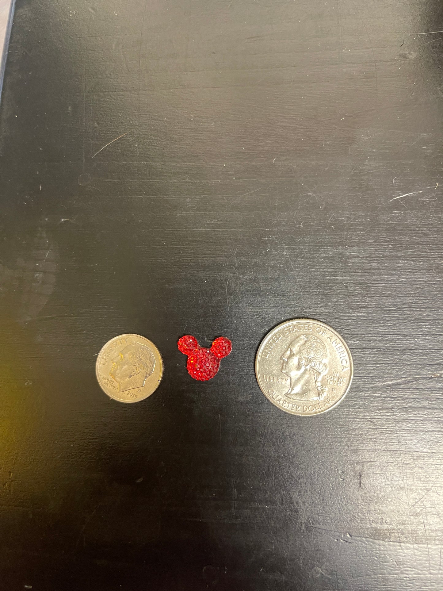 SPARKLING RED MOUSE Ears Stud EarringsPink tiful of LOVE