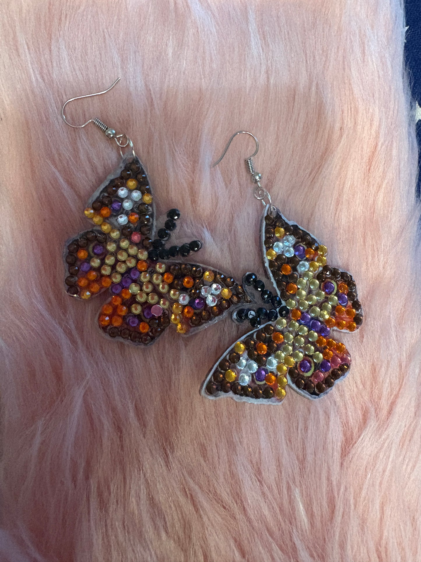 🦋 Diamond Art Butterfly Earrings -17