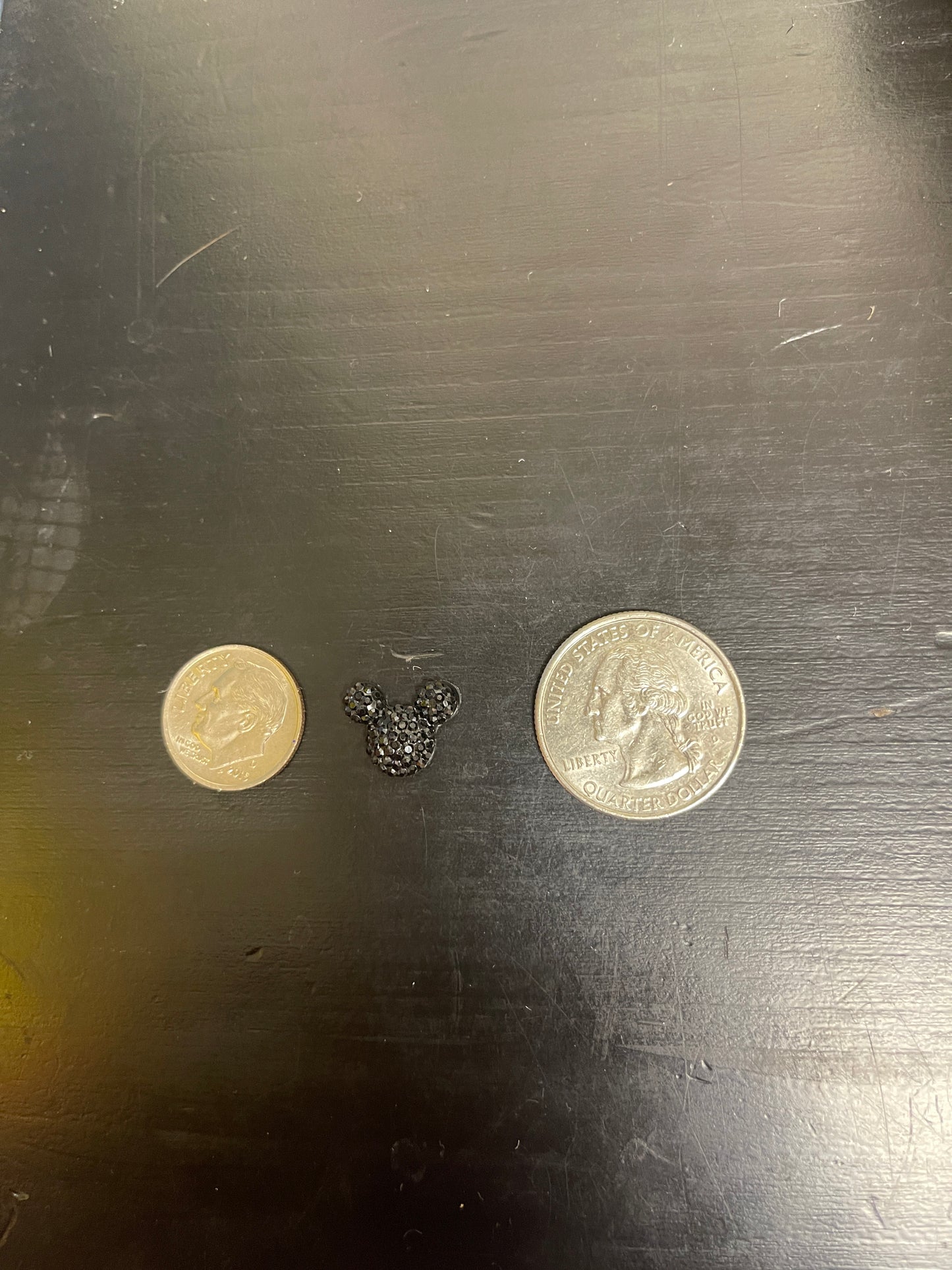 SPARKLING BLACK MOUSE Ears Stud EarringsPink tiful of LOVE