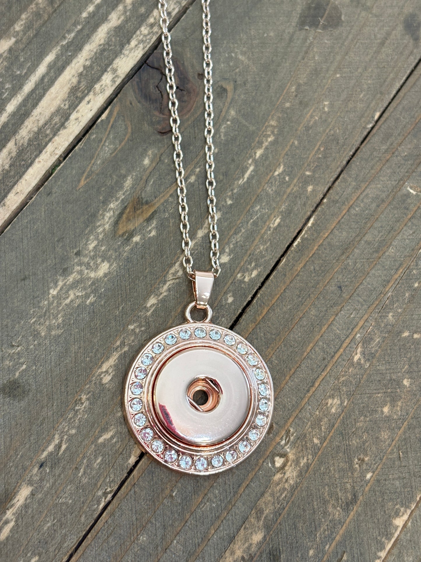 ✨ Rose Gold Snap Necklace & Snap Set