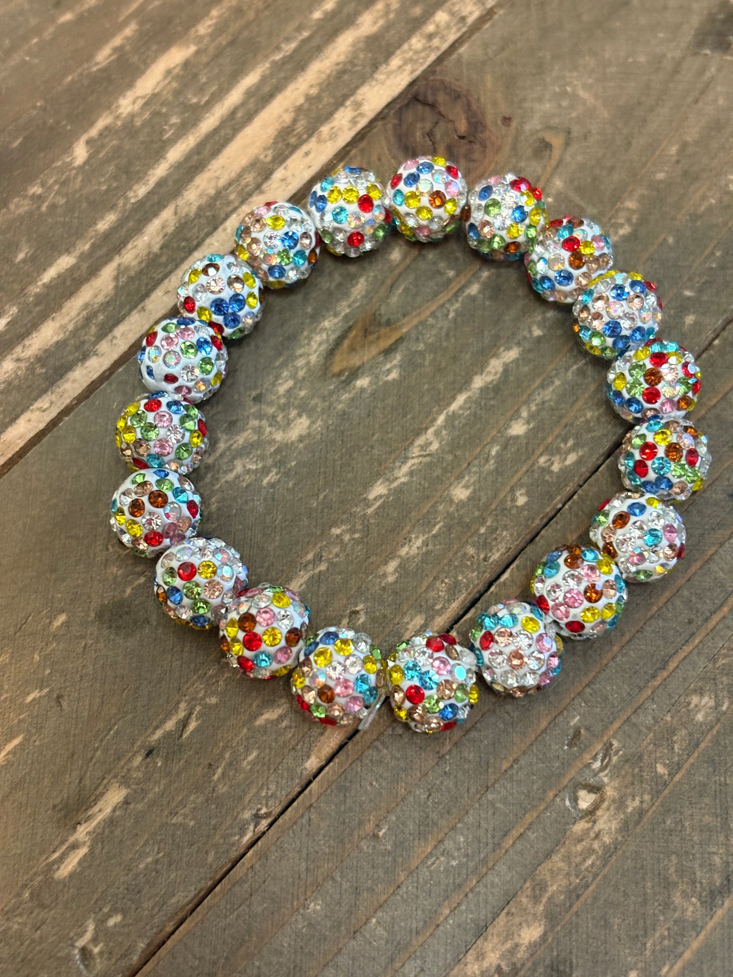Rhinestone Beaded Stretch Bracelet (Copy)