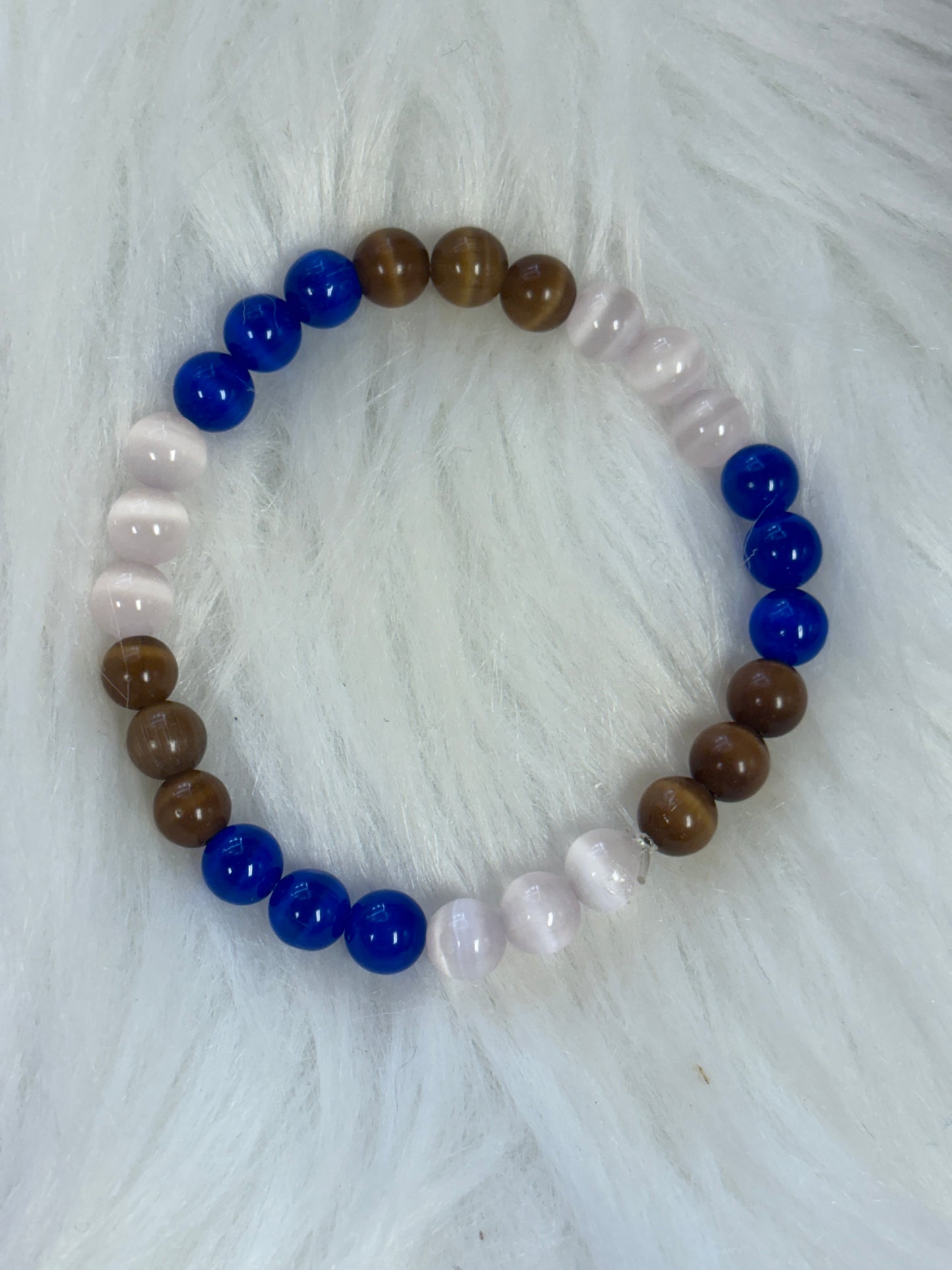 ✨ Cat's Eye Beaded Stretchy Bracelet