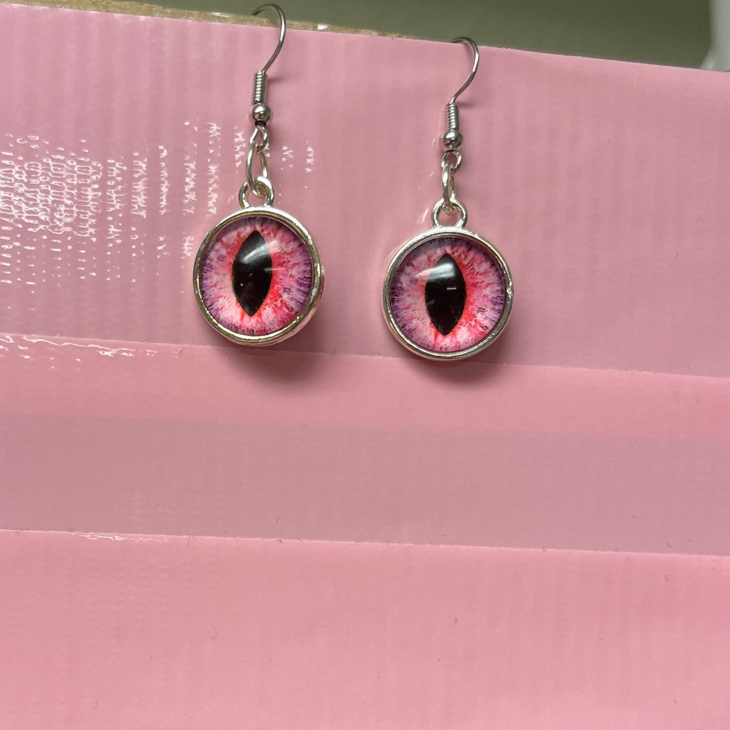 Halloween Eyes-2 Wire Earrings (4 to choose)Pink tiful of LOVE