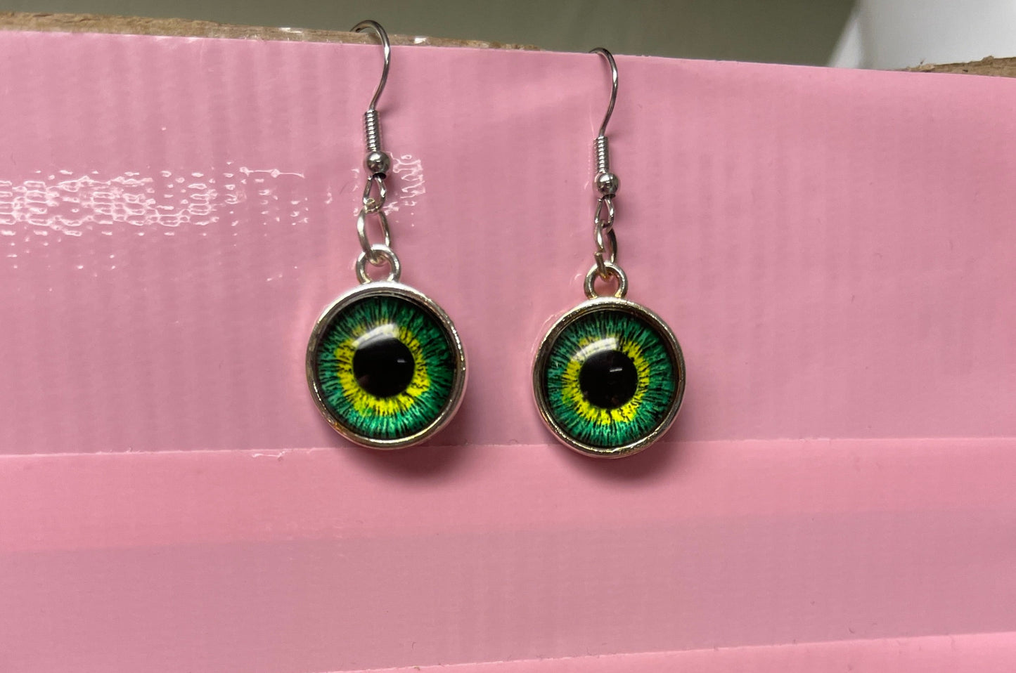 Halloween Eyes-2 Wire Earrings (4 to choose)Pink tiful of LOVE