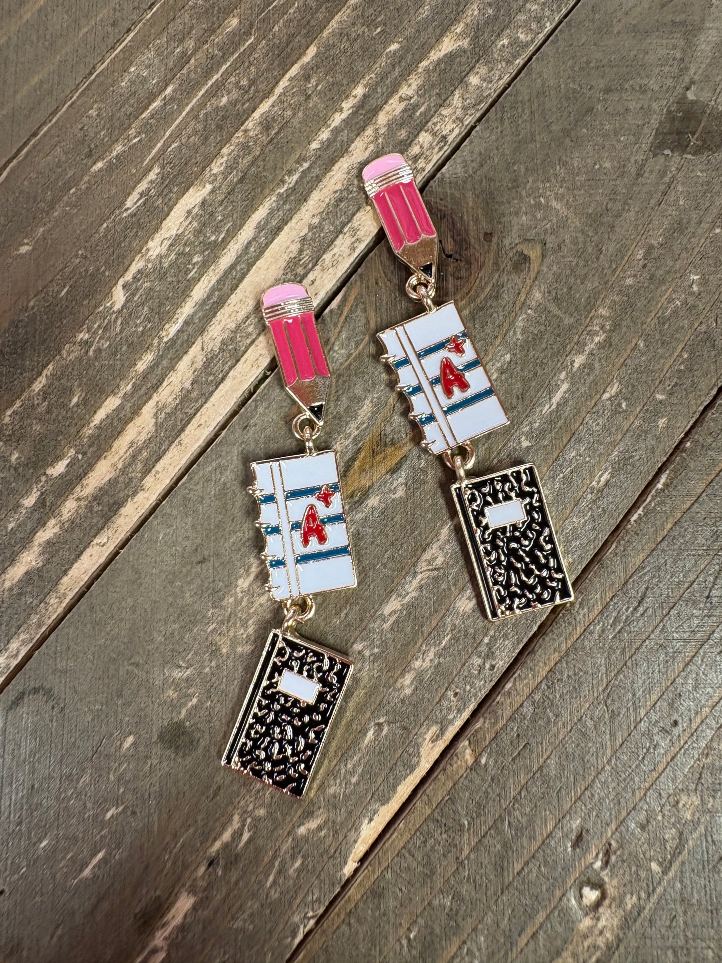 A+ Teacher Appreciation Dangle Earrings
