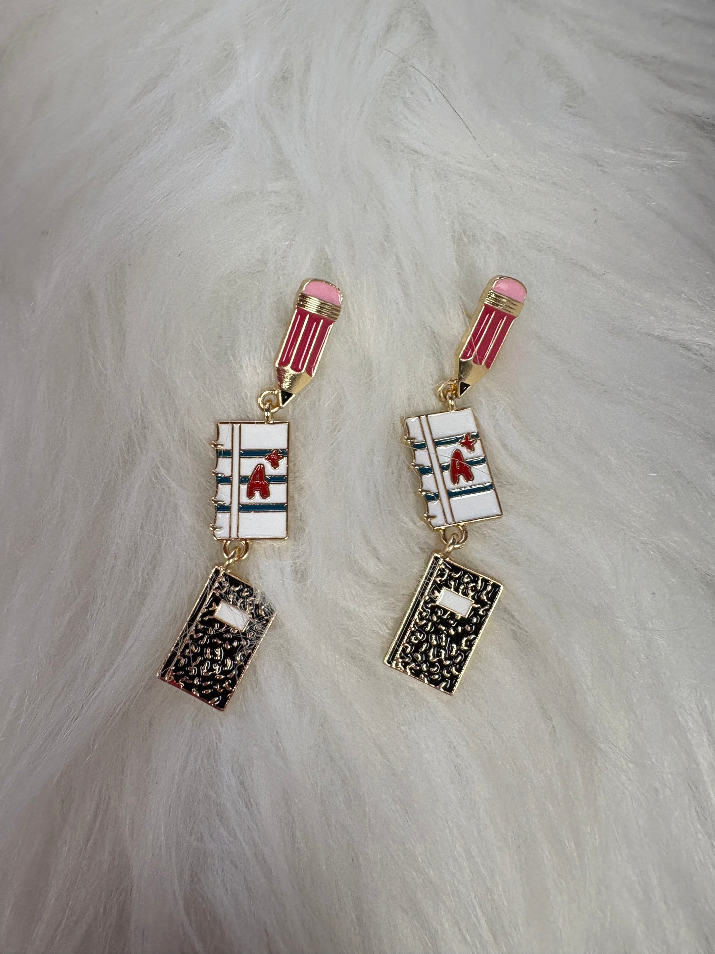 A+ Teacher Appreciation Dangle Earrings