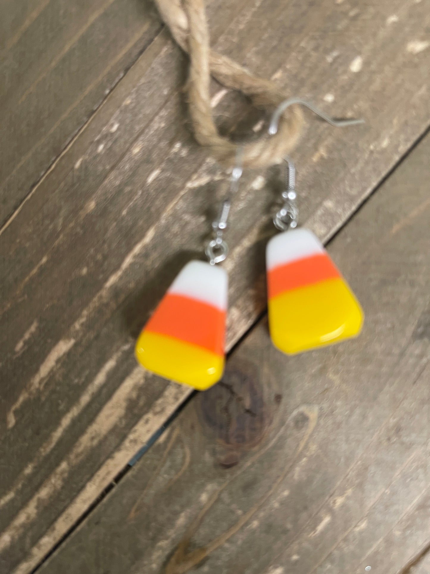 Candy Corn Wire EarringsPink tiful of LOVE