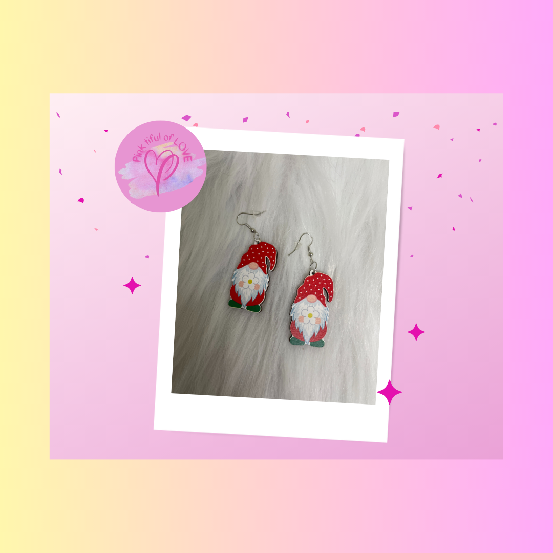 Daisy Gnome Wire earringsPink tiful of LOVE