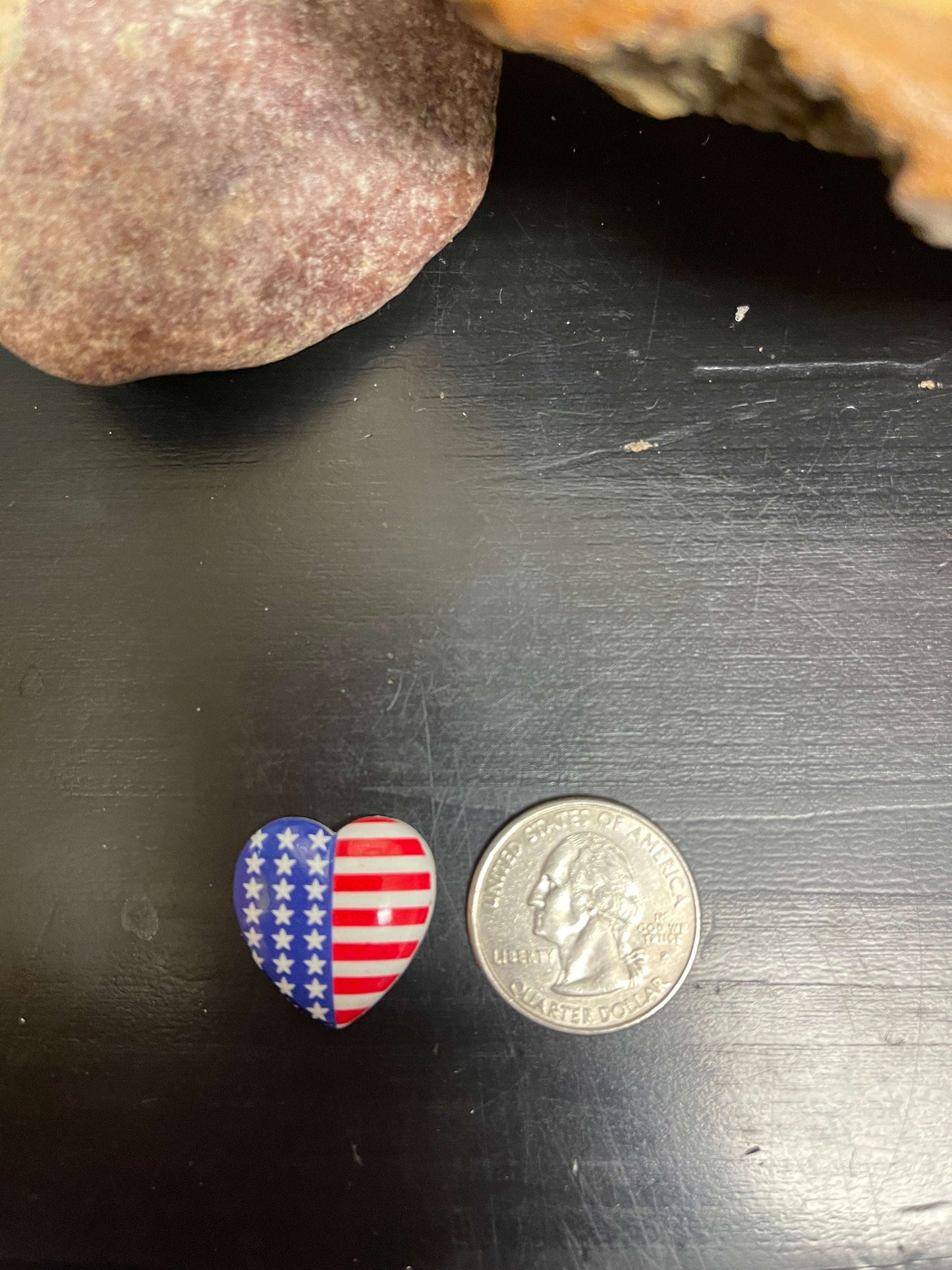 American Flag Heart Stud EarringsPink tiful of LOVE