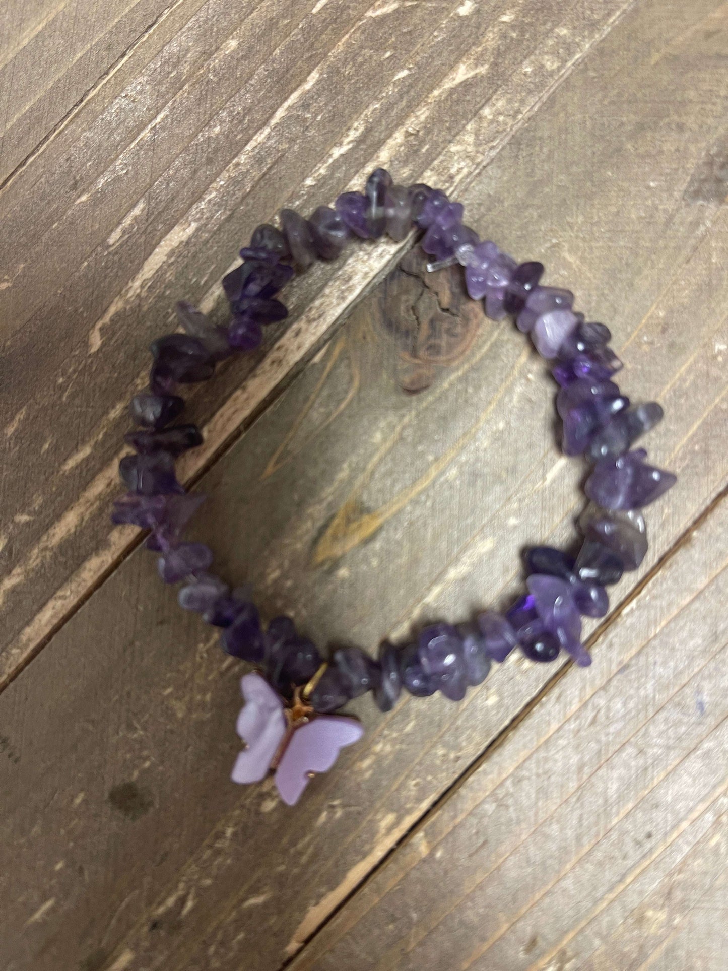 Amethyst Dream Beaded Elastic/Stretch Bracelets (Set of 5)Pink tiful of LOVE