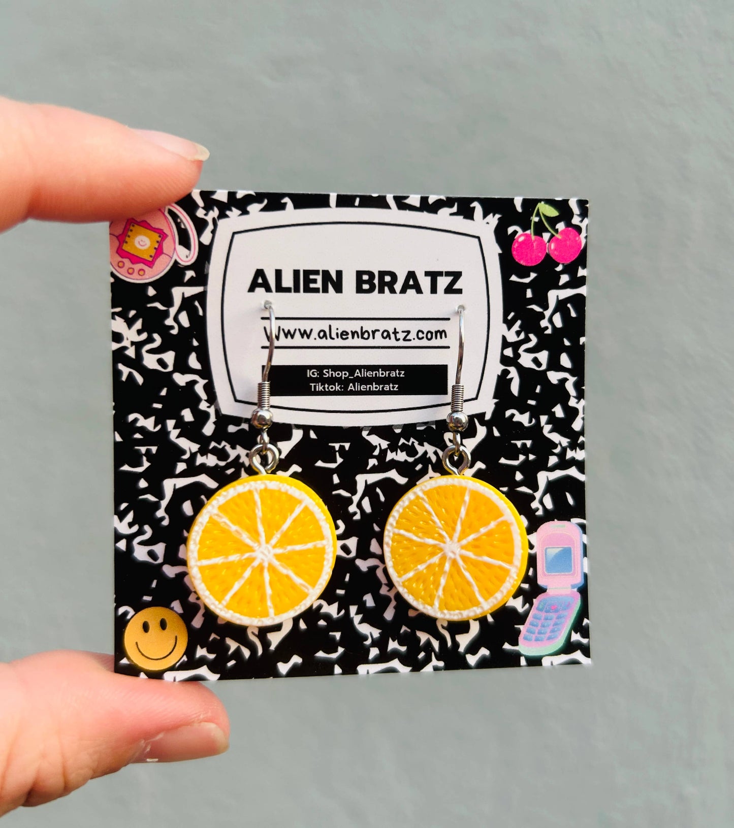 Playful citrus-y twist Lemon Wire EarringsPink tiful of LOVE