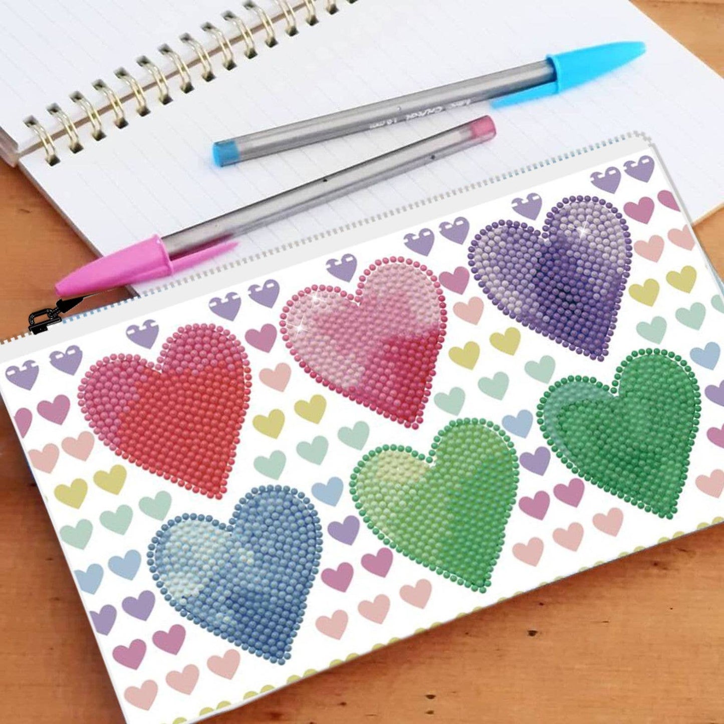 DIAMOND DOTZ® - Love Hearts Zipper Pouch