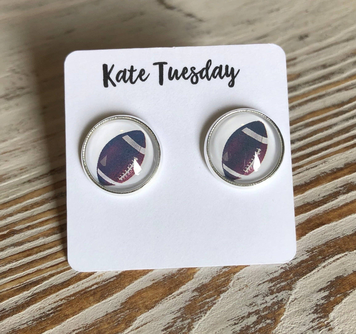 football Stud EarringsPink tiful of LOVE