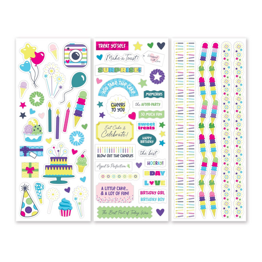 Creative Memories Birthday Bonanza StickersPink tiful of LOVE