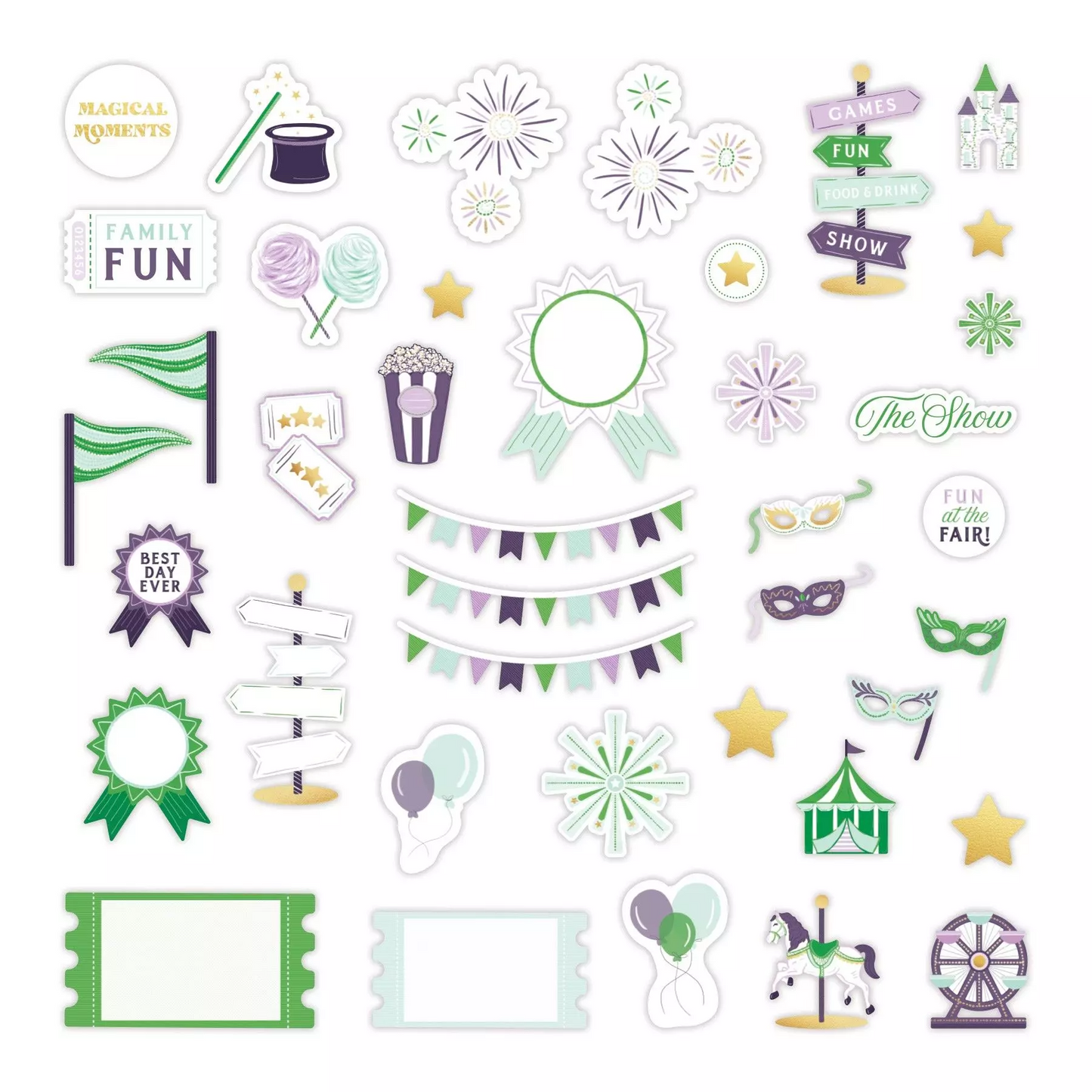 Creative Memories Carnival Fun Embellishments (40/pk)Pink tiful of LOVE