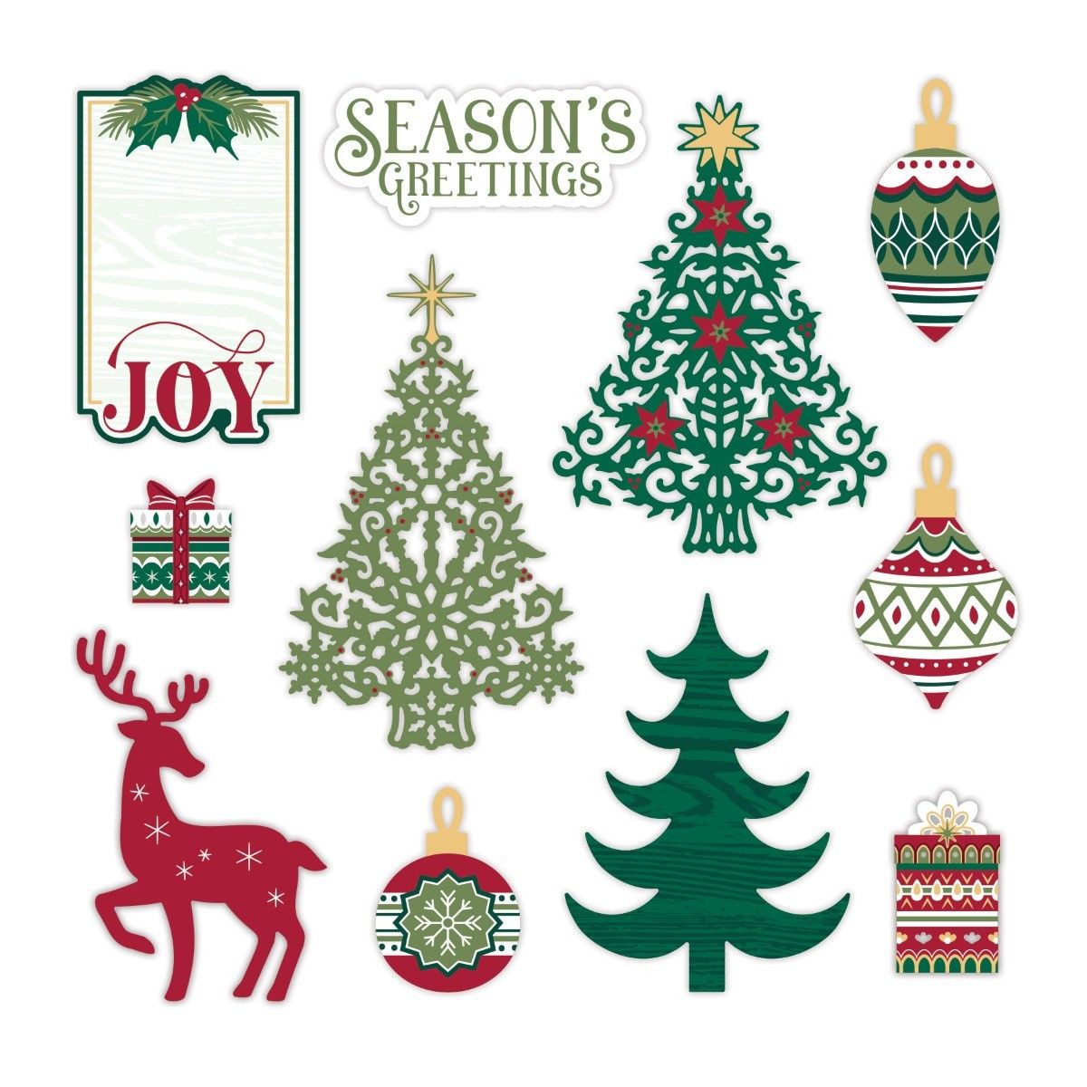 Creative Memories Christmas Charm EmbellishmentsPink tiful of LOVE