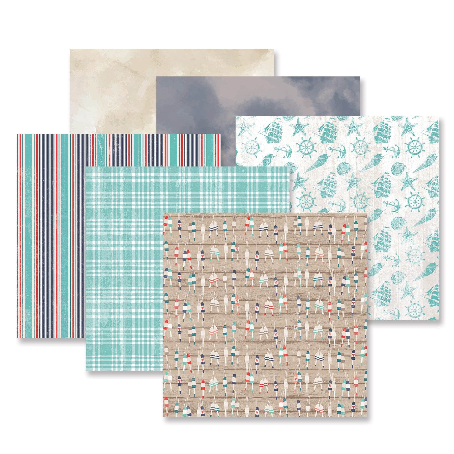 Creative Memories Coastal Shore Paper  Pack (12/pk)Pink tiful of LOVE