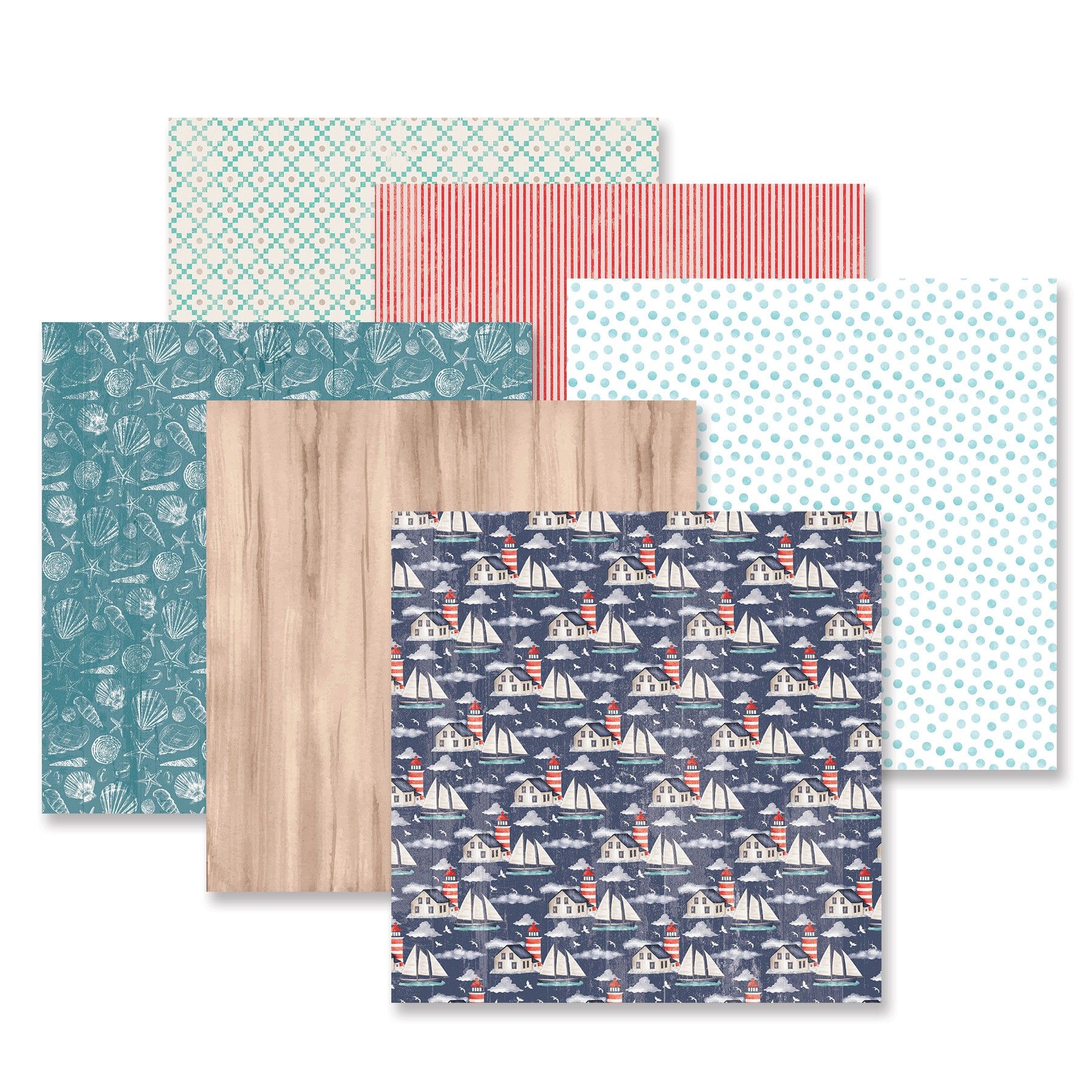 Creative Memories Coastal Shore Paper  Pack (12/pk)Pink tiful of LOVE