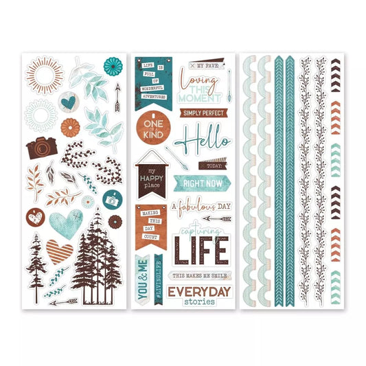 Creative Memories Copper Canyon 2 Stickers (3/pk)