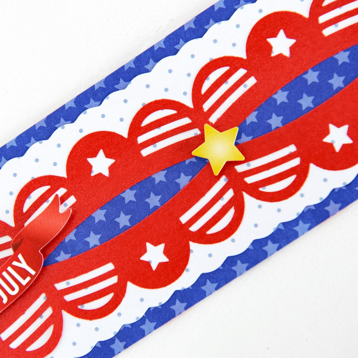 Creative Memories Flag Banner Border PunchPink tiful of LOVE