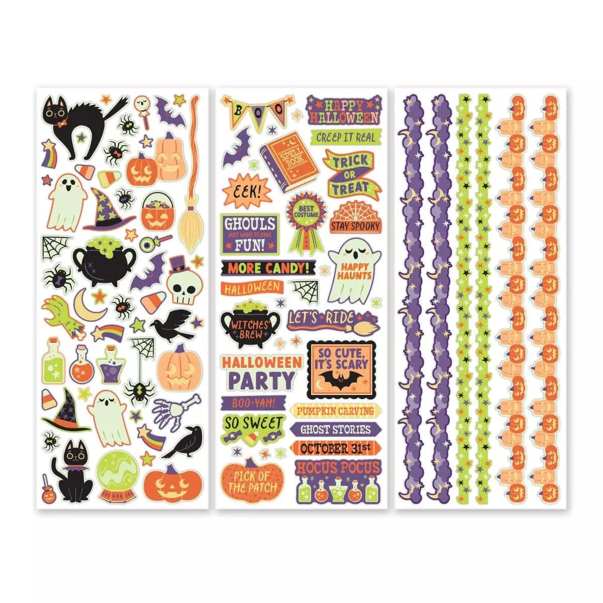 Creative Memories Boo-Yah! Holographic Fall  Stickers (3/pk)Pink tiful of LOVE