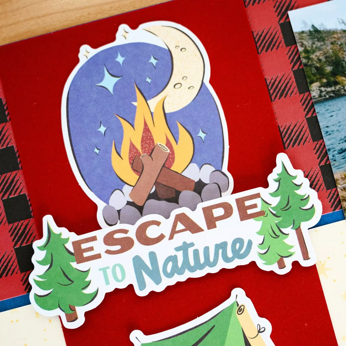 Creative Memories Life at the Lake Escapte to Nature EmbellishmentsPink tiful of LOVE