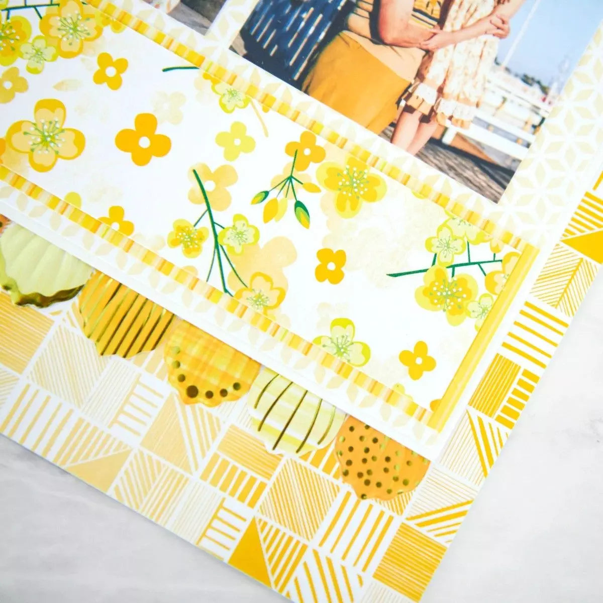 Creative Memories Botantical Burst Yellow Paper Pack (12/pk)Pink tiful of LOVE