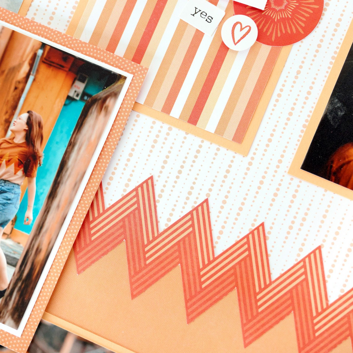 Creative Memories Totally Tonal Tangerine Paper Pack (12/pk)Pink tiful of LOVE